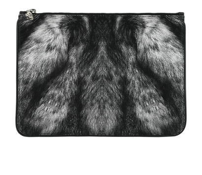 Alexander McQueen Fur Print Pouch, front view